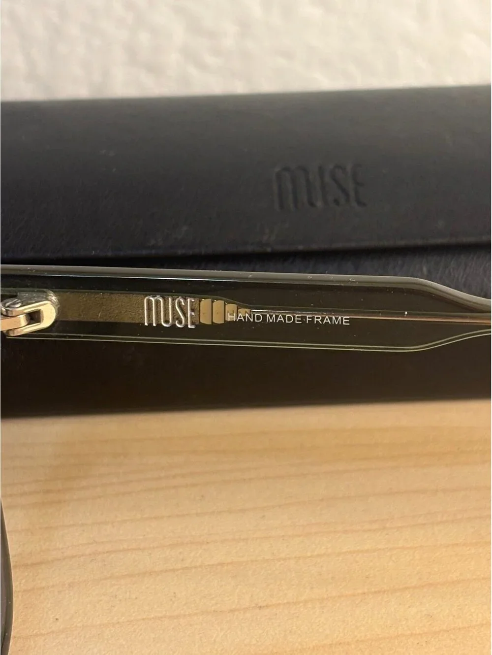 MUSE eyeglass frames handmade Transparent green